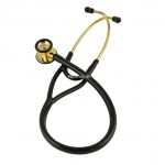 Stetoskop - Kardiologi Klassiskt, svart. (Guld-modell)