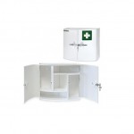 First-aid cabinet, plastic with 2 doors 38,5 x 18 x 32,5 cm, white