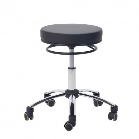 Stool with release ring, black