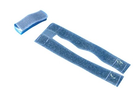 Fingerskinne, Karstam med polster og velcro, small, grå