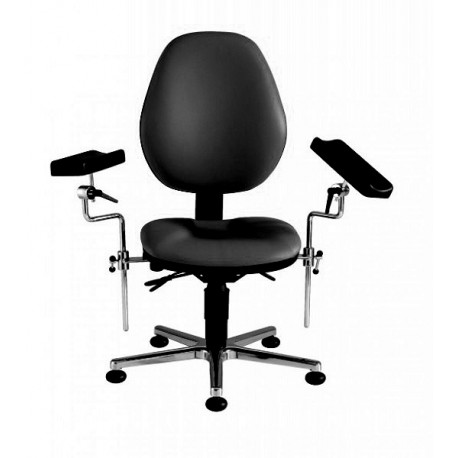 Haemo-Lift-Perfekta Blood test chair, swivel, black