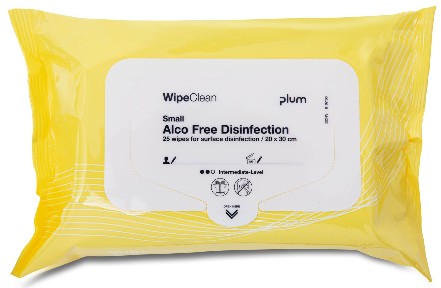 Wipeclean Alco Free Disinfection - 25stk.                  