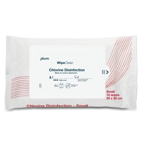 WipeClean Chlorine Disinfection, 10 pieces.
