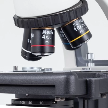 Motic BA210E Triocular, Mikroskop, fasekontrast (x40 ),4 linser