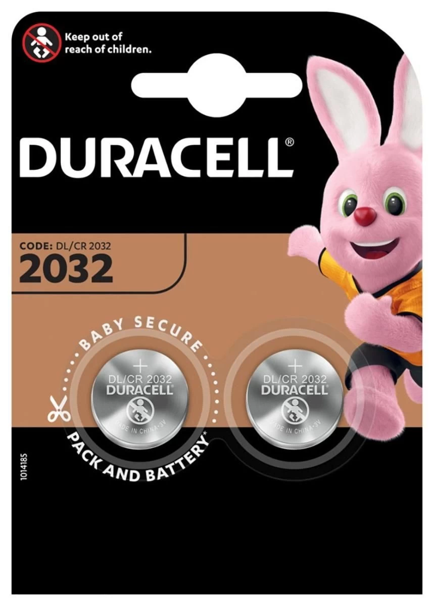 CR2032 Lithium knap-batteri 3V - 2 stk.