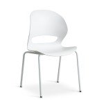 Luna chair, White PVC