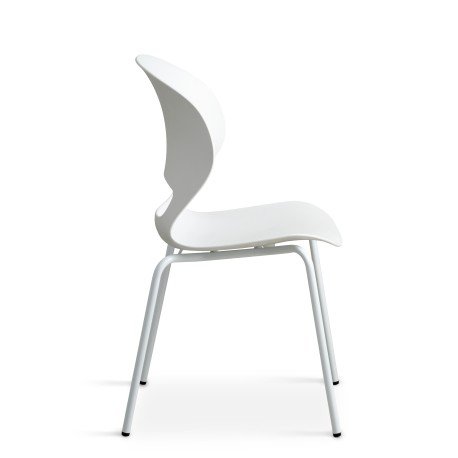 Luna stol, Hvid PVC