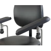 Blodprøvetagningsstol, Saar Compact, sort, 2 armlæn, uden rotation