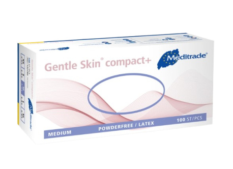 Latex gloves, powder-free, 100 pieces.