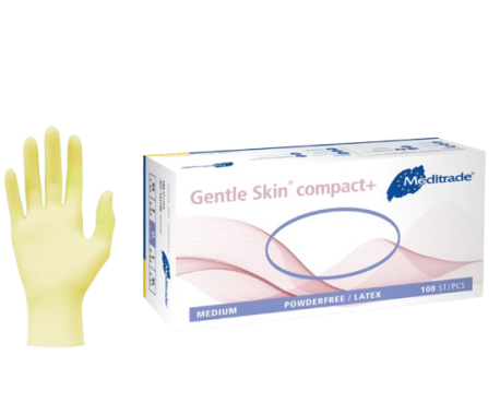 Latex gloves, powder-free, 100 pieces.