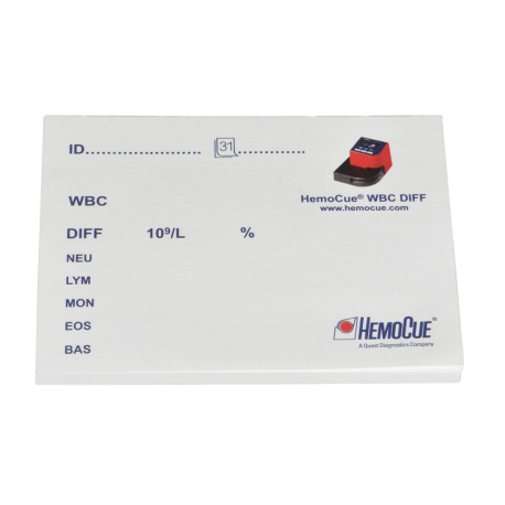 Hemocue WBC-DIFF post-it blokker, 1x5 stk