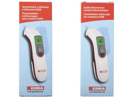 Contactless forehead thermometer, medically approved.