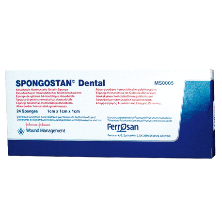 SPONGOSTAN Absorbable Hemostatic  1 x 1 x 1 cm, 24 stk