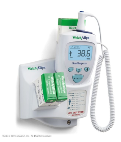 SureTemp Plus 692 Termometer, oral, med vægstation.