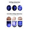 Woods lampe, professionel UV-inspektionslys, 16 LED, genopladelig