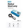 Woods lamp, professional UV inspection light, 16 LED, rechargeable