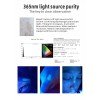 Woods lampe, professionel UV-inspektionslys, 16 LED, genopladelig