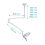 Operationslampe Mimsal Mimled 600, loftmodel
