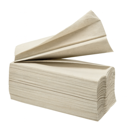 1-lags håndklædeark, 25x23cm, natur, 4600 ark