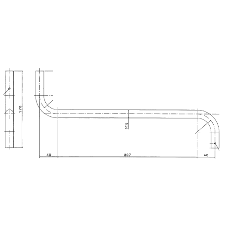 Mimsal MS LED wall-mounted examination lamp