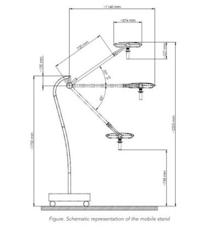 Operating lamp Mimsal Mimled 1000, floor model
