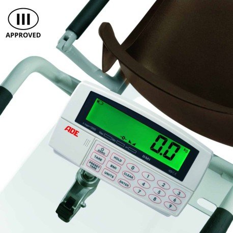 Wheelchair weight, Medical Approved Class III, with 4 steerable wheels