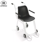 Wheelchair weight, Medical Approved Class III, with 4 steerable wheels