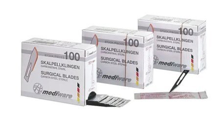 Mediware Skalpel klinge nr. 10-25, 100 stk., steril.