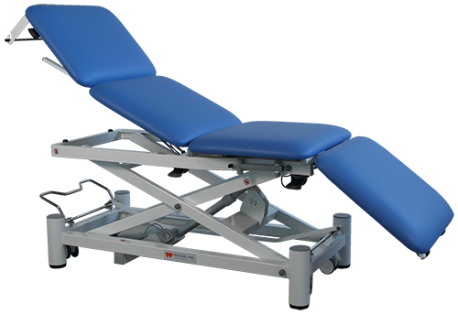 Praxi4 Elite - 4-section examination couch with electric lift and paper holder