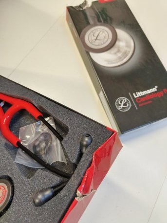 OUTLET: Littmann, Cardiology IV - Red - Smoke (Limited edition)