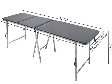 Transportabel briks, 13 kg, sort