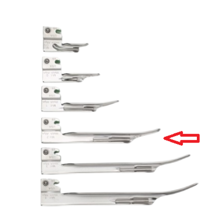 Welch Allyn 2 Size Miller Laryngoscope blades FO, p/st