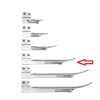 Welch Allyn 2 Size Miller Laryngoscope blades FO, p/st
