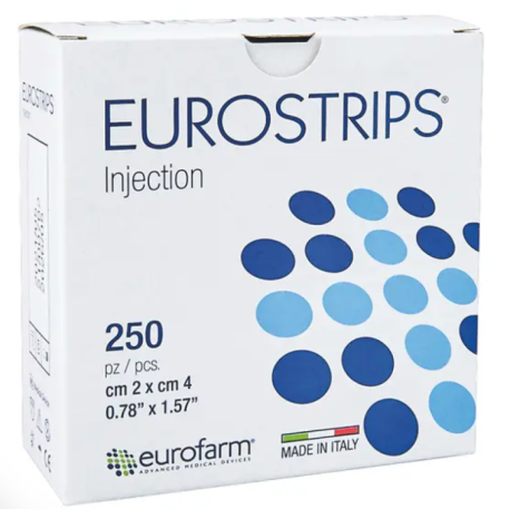 Injektionsplaster, 2x4cm. 250stk. udløb