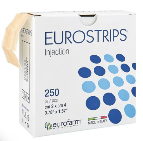 Injektionsplaster, 2x4cm. 250stk. udløb