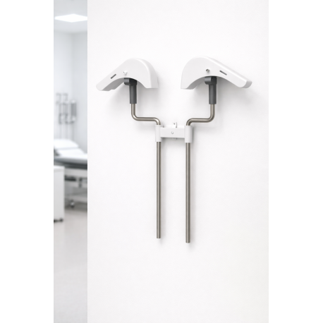 Wall bracket for leg supports