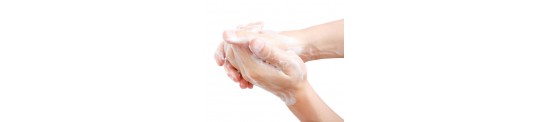 Hands, skin, mucous membranes